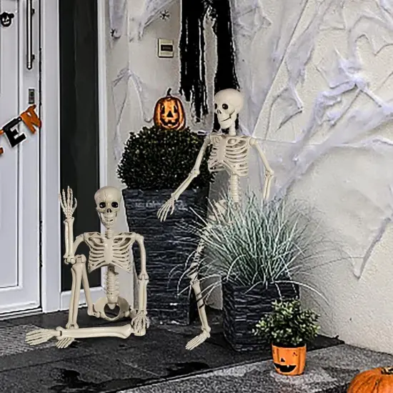 3ft Halloween Skeleton Full Body Posable {5}