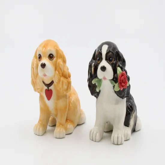 Ceramic Cocker Spaniel Salt and Pepper Shakers, Gift for Her, Gift for Mom, Kitchen D&eacute;cor, Dining Table D&eacute;cor, Gift for Dog Lover {3}