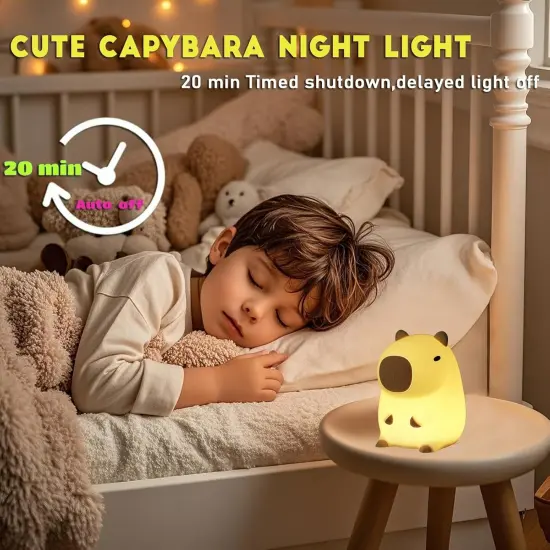 Cute Capybara Night Light {2}