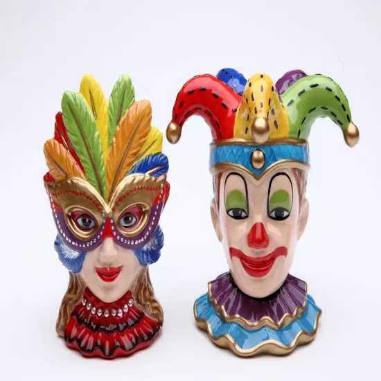 Mardi Gras Parade Ceramic Salt and Pepper Shakers, Home D&eacute;cor, Gift for Her, Gift for Mom, Kitchen D&eacute;cor {4}
