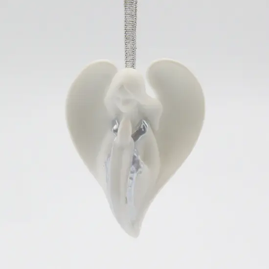 Ceramic Christmas Decor Praying Angel Ornament, Home D&eacute;cor, Religious D&eacute;cor, Religious Gift, Church D&eacute;cor, Baptism Gift {2}