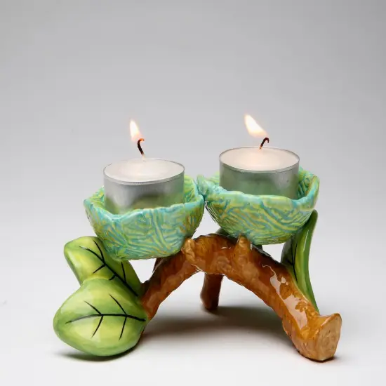 Ceramic Bird Nest Salt and Pepper Shakers and Tealight Candle Holders, Home Décor, Gift for Her, Gift for Mom, Kitchen Décor {4}