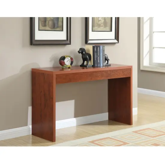 48&rdquo; Rectangular Modern Cherry Finish Wooden Console Sofa Table for Entryway or Living Room {1}