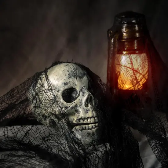 200" x 59" Halloween Spooky Cloth - Black Creepy Spooky Halloween Decorations {3}