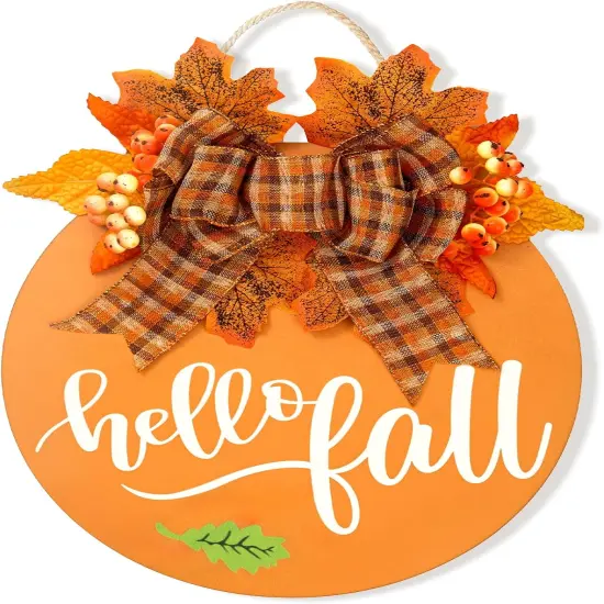 Hello Fall Wreath - 12 Inch {1}