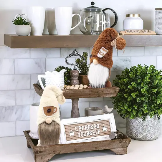 Tomte Gnomes Plush Ornament Set of 2 {2}