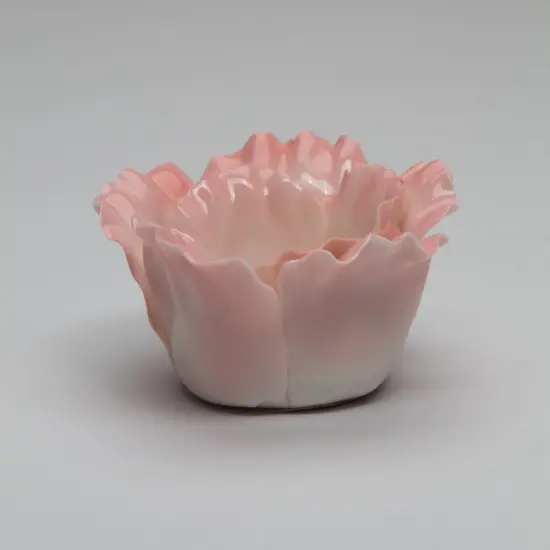 Ceramic Pink Flower Candle Holder, Home D&eacute;cor, Gift for Her, Gift for Mom, Wedding Table Decor, Bathroom D&eacute;cor, Vanity Decor {3}
