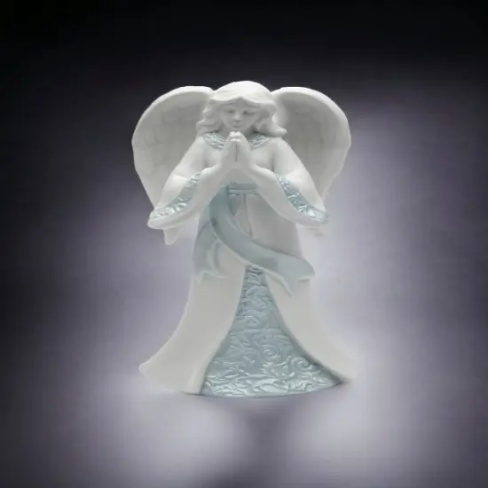 Ceramic Praying Angel Figurine, Home D&eacute;cor, Religious D&eacute;cor, Religious Gift, Church D&eacute;cor, Baptism Gift {3}