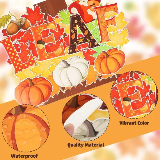 94 Pcs -Fall Tree Classroom Bulletin Board Decorations {2}