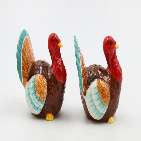Ceramic Thanksgiving Turkey Salt And Pepper Shakers, Home D&eacute;cor, Gift for Her, Gift for Mom, Kitchen D&eacute;cor, Fall D&eacute;cor, Thanksgiving D&eacute;cor {5}