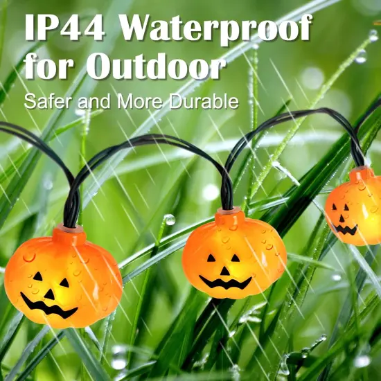 Solar Halloween Lights Outdoor 100 LEDs {3}