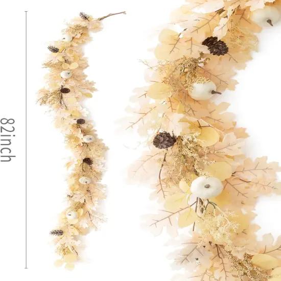 6FT Boho Fall Garland (Beige) {2}