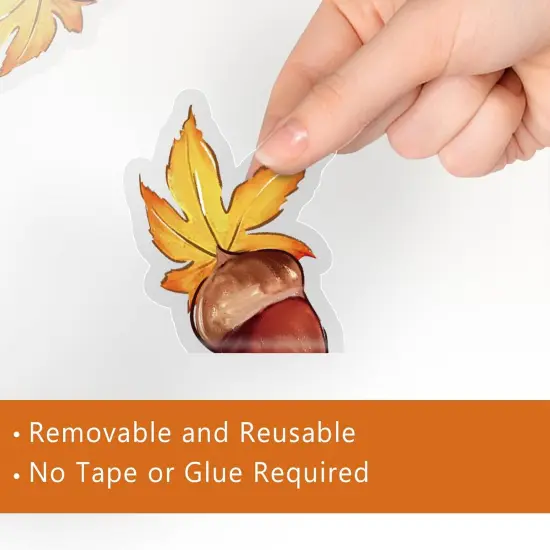 Fall Squirrel Mushroom Window Clings 9 Sheets {4}