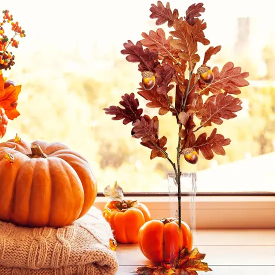 Fall Floral Stems with Acorns {4}