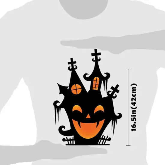 4 Sheets Halloween Silhouette Window Stickers {5}