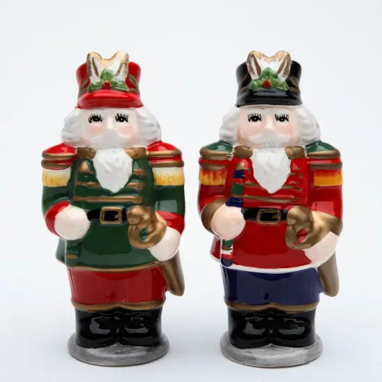Ceramic Christmas Nutcracker Salt & Pepper Shakers, Home D&eacute;cor, Gift for Her, Gift for Mom, Kitchen D&eacute;cor, Christmas D&eacute;cor {3}