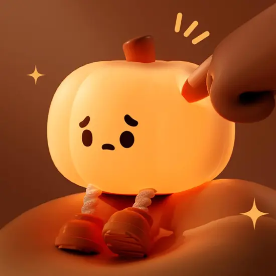 Cute Silicone Starry Night Light Pumpkins {1}