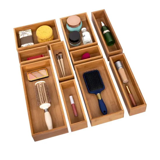 Seville Classics 10-Piece Bamboo Box Set {1}