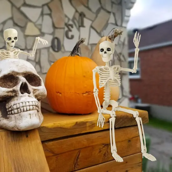 2 Pack Halloween Skeleton Decorations {4}