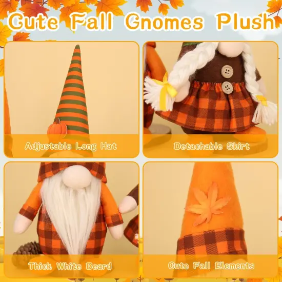 Fall Decor Fall Gnomes Decorations - Table Centerpieces {3}