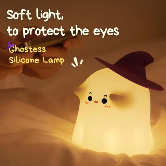 Ghost Night Light with 3 Level Dimmables - Little Ghost {2}