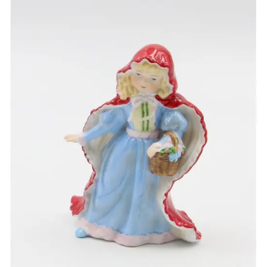 Ceramic Little Red Riding Hood Figurine, Home Decor, Gift for Her, GIft for Daughter {2}