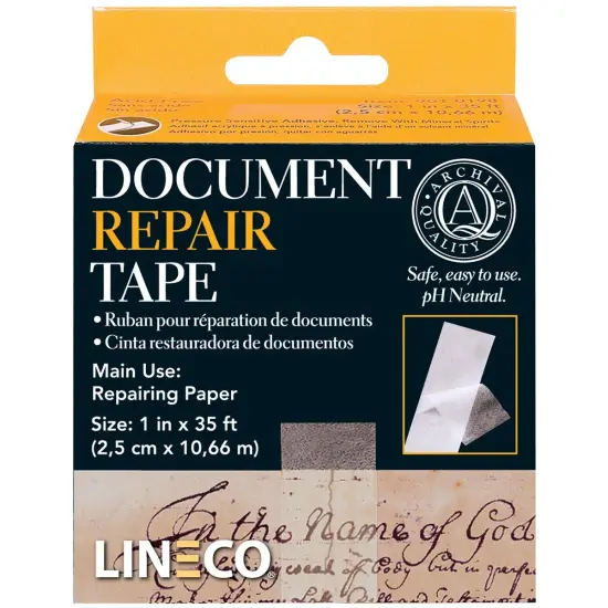 Lineco Archival Document Repair Tape 1 Inch By 35 Feet Transparent 1"x35' {1}