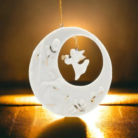 Ceramic Holy Family Nativity Christmas Tree Ornament, Home D&eacute;cor, Religious D&eacute;cor, Religious Gift, Church D&eacute;cor, Baptism Gift {2}