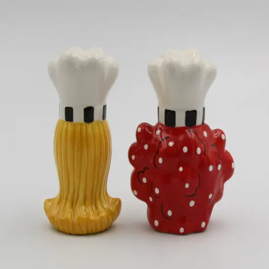 Ceramic African American Lady Chef Salt and Pepper Shakers, Home D&eacute;cor, Gift for Her, Mom, Friend, or Coworker, Kitchen D&eacute;cor {5}