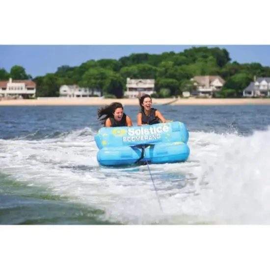 Swimline Inflatable Boomerang 2-Person Towable Water Raft - 64" - Blue {5}