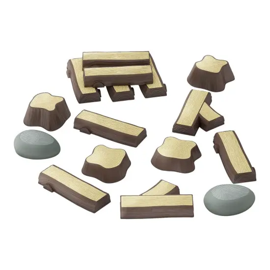 Kaplan Early Learning Company Timber Trail Stepping Logs Set - 16 Pieces {1}