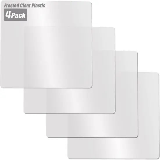 Flexible Plastic Cutting Boards for Kitchen, 4 Frosted Clear Cutting Mats 15 x 12 In, BPA-Free, Non-Porous, and Dishwasher Safe, Set of 4 {1}