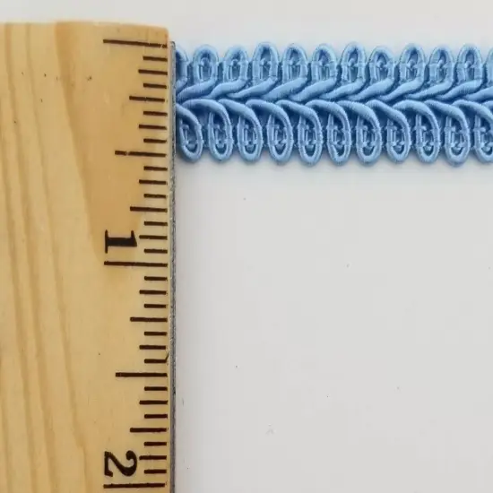 1/2" Chinese French Braid Gimp Trimming - 12 Continuous Yards - Many Colors! Antique blue {2}