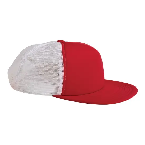 Big Accessories&reg; Foam Front Trucker Cap RED/ WHITE {1}