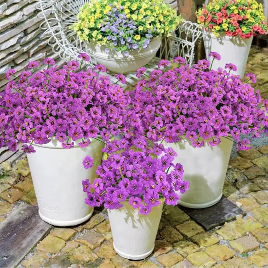 48 Bundles Summer Bushes Outdoor Artificial Flowers {2}