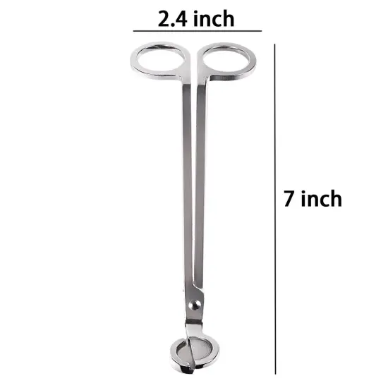 Yoodelife Candle Wick Trimmer, Polished Stainless Steel Wick Clipper Cutter - Reaches Deep Into Candles to Cut Spent Wicks, Allow Cleaner Burn and Prevent Soot Buildup {5}