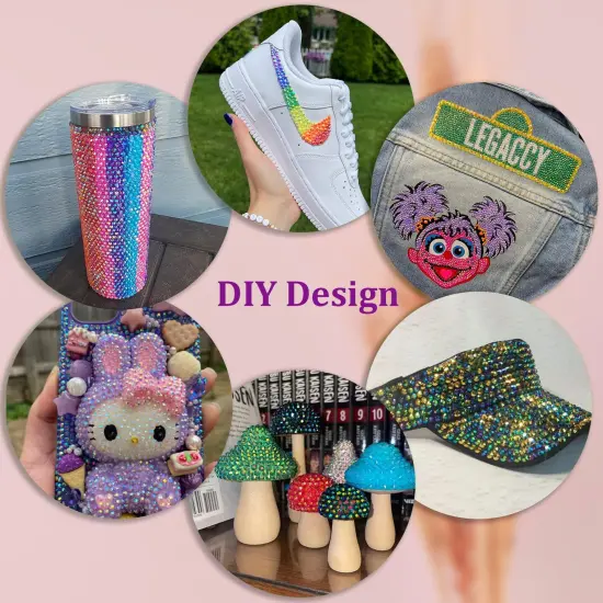 12600Pcs Resin Jelly Rhinestones with Tweezers for Crafting, Mixed-Color 4mm Flatback Gems, Bedazzling Crystal with 3Pcs 10ml B7000 Jewelry Glue for DIY Crafts Clothing Tumblers Shoes Nail Art {4}