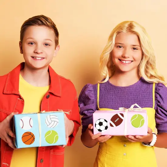 Sports Stickers for Kids, 720 Pcs Football Basketball Stickers Envelope Sealing Shirt Water Bottle Stickers for Sports Event Ball Themed Party Decorations Boys Girls Kid's Gifts {5}