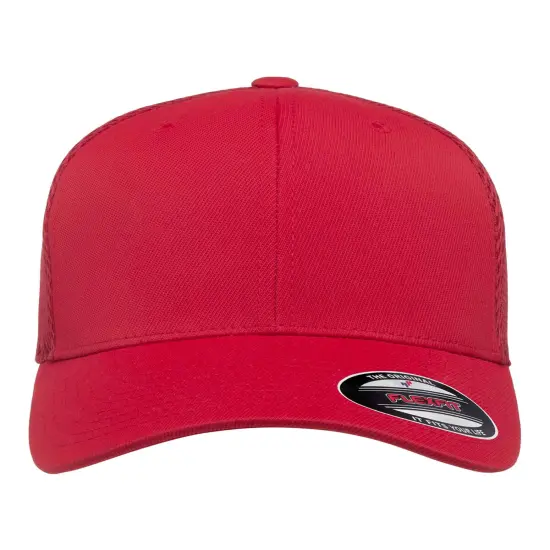 Flexfit&reg; Adult Ultrafibre and Airmesh Cap RED {1}