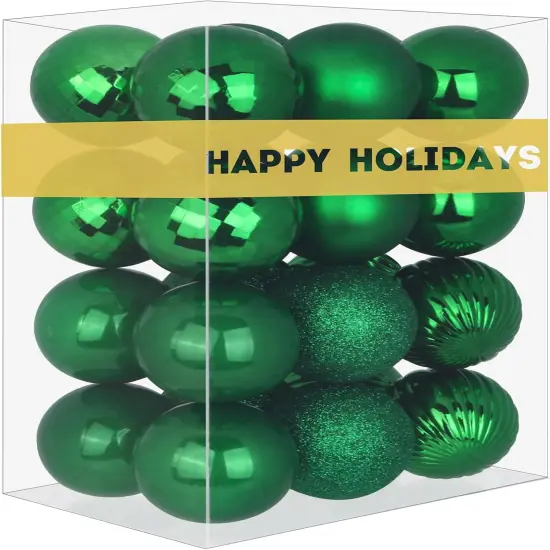 Emerald Green 1.6" Small Christmas Balls {1}