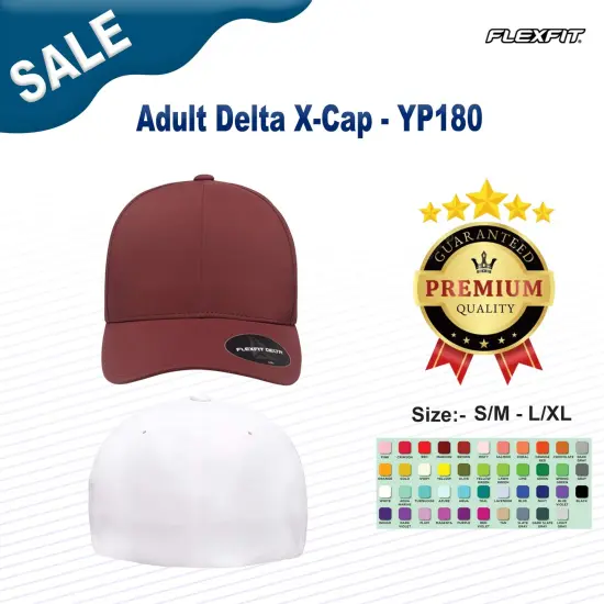 Flexfit&reg; Adult Delta X-Cap MELANGE CHARCOAL {2}