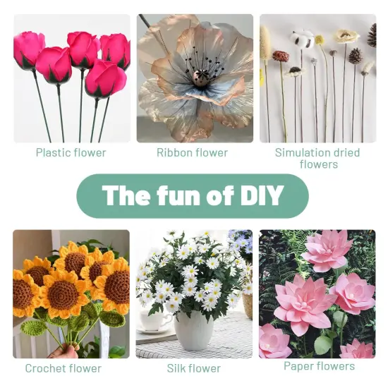 80Pcs Floral Wire, 30cm/11.8in Length 3mm/0.12in Diameter Floral Stems, 18 Gauge Flower Wire Wrapped with Paper, Florist Wire for Artificial Flowers, Wreath, Bouquet (Green) {1}