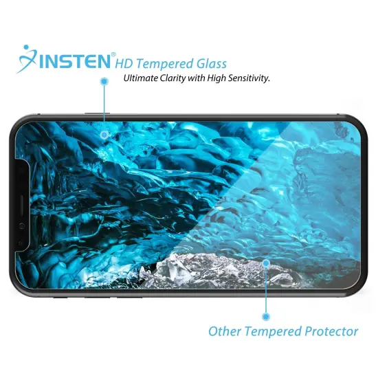 Insten Ultra Clear Tempered Glass Full Coverage Edge to Edge Cover Protector for iPhone 11 Pro XS X (9H Hardness Scratch-Resistant) {4}