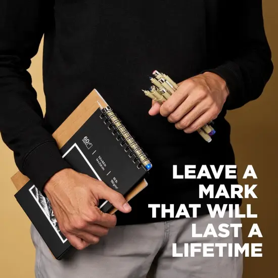 Pigma Micron Fineliner Pens - Archival Black Ink Pens - Pens for Writing or Drawing - Holiday Gifts for Artists, Crafters & DIY Gifts Projects - Assorted Point Sizes - 10 Pack {5}