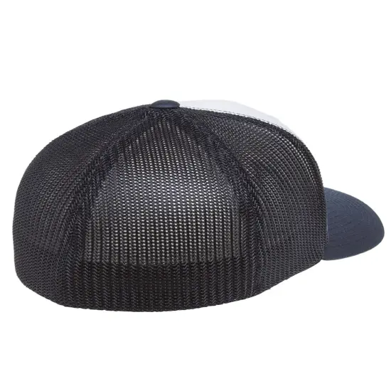 YP Classics&reg; Flexfit Trucker Mesh with White Front Panels Cap NAVY/WHT/NVY {6}
