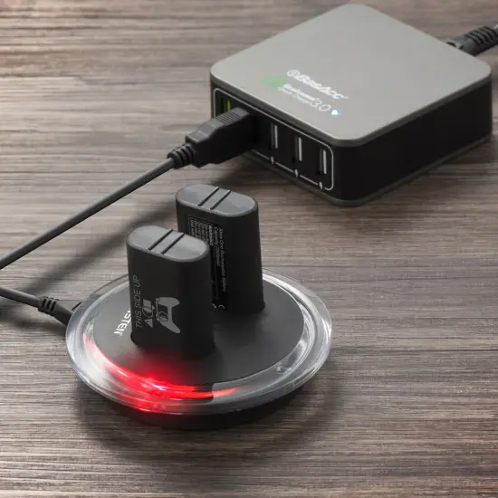 2-Pack Rechargeable Batteries Compatible with Xbox Series X, Series S, and Xbox One - Comes with 2 2800mAh Batteries and Charging Station - Smart LED Indicator {6}