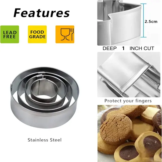 Mini Geometric Cookie Cutter Set for Baking & Decor 20 Pieces {2}