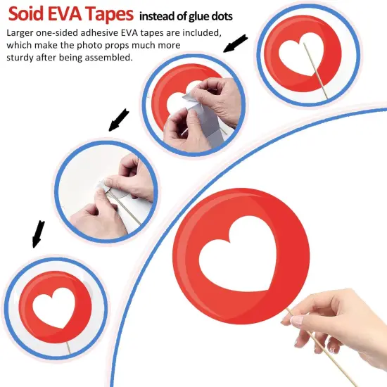 31pcs Insta-Themed Social Media Party Photo Booth Props, Insta Selfie Frame with Emoji & Speech Bubble Props for Birthday, Graduation, Festivals, Anniversary, Wedding Event Decoration Party Supplies {4}