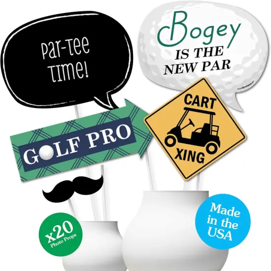 Par-Tee Time - Golf - Photo Booth Props Kit - 20 Count {1}