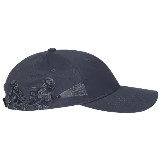 Dri Duck&reg; Brushed Cotton Twill Firefighter Cap NAVY {1}